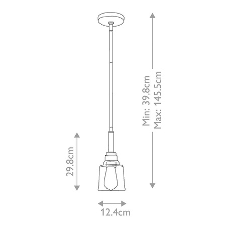 Lampa wisząca  Aivian (KL-AIVIAN-P-WBR) - Elstead Lighting