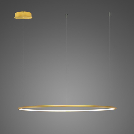 Lampa wisząca Ledowe Okręgi No.1 120cm 3k złota ściemnialna (LA073/CO_120_in_3k_gold_dimm) - ALTAVOLA DESIGN