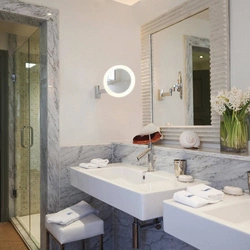 Lustro Niimi Round LED Polerowany Chrom  (1163008) - Astro Lighting