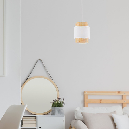 Lampa wisząca BOHO biała 1 PŁ Ø 20 (6528) - TK Lighting