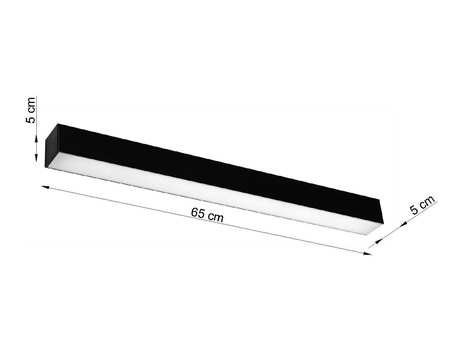 Kinkiet PINNE 67 czarny 3000K (TH.036) - Thoro Lighting