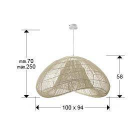 Sabah lampa wisząca 1L (567442) - Schuller