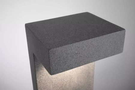 Outdoor 230V opr. słupkowa Concrea 6,8W IP65 czarny 3000K Sandstone Cement (PL94502) - Paulmann