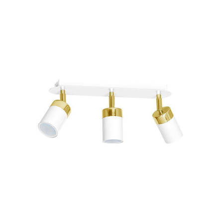 Lampa sufitowa JOKER WHITE/GOLD 3xGU10 (MLP6130) - Milagro