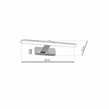 Kinkiet SPLASH CHROME 40cm 8W LED (ML5613) - Milagro