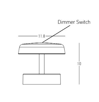 OUTDOOR PORTABLE TABLE LIGHT 2W 3000K ALUMINIUM WHITE (E401 Zambelis) - Zambelis