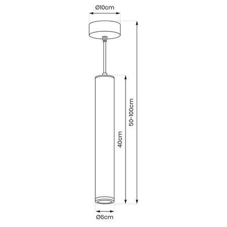 Lampa wisząca PORTER WHITE 1xGU10 (ML8869) - Milagro