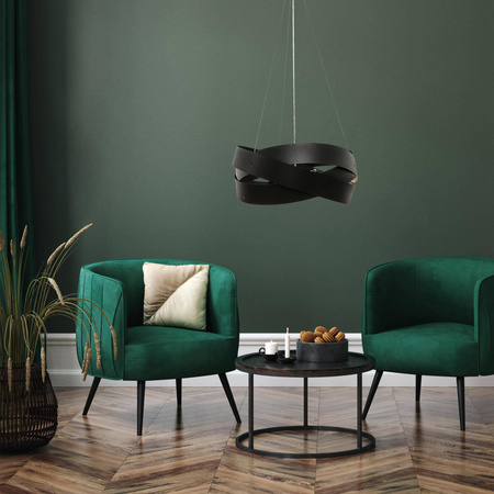 Lampa wisząca TORNADO 50 cm czarna (1118) - Zuma Line