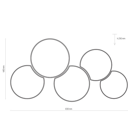 Lampa sufitowa MONA KIDS 5 PŁ (3277) - TK Lighting