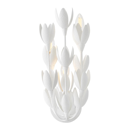 Designerski kinkiet Flora - 3 źródła światła - Tynk strukturalny (QN-FLORA-3W-WHT) - Quintiesse
