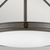 Średni półplafon Collier - 4 źródła światła - Zgaszona czerń (HK-COLLIER-SF-M-BX) - Elstead Lighting