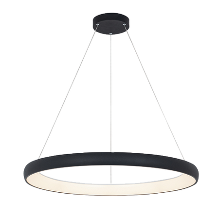 PENDANT LIGHT 60W 3000K ALUMINUM & ACRYLIC 3600LM DIMMABLE SANDY BLACK (2060 Zambelis) - Zambelis