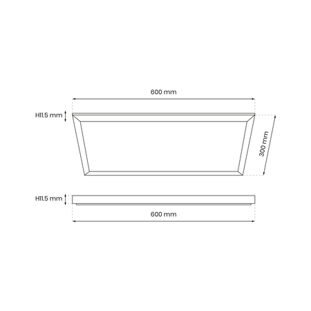 PANEL LED 300x600 - 24W (EKP1812) - Eko-Light