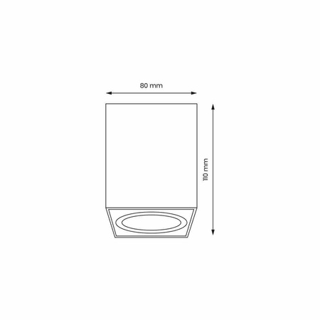 Bima Spot Square White (ML7012) - Milagro