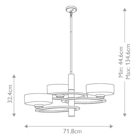Żyrandol Aleeka (KL-ALEEKA3) - Elstead Lighting