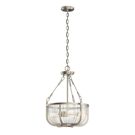 Lampa wisząca/ Półplafon Roux - 3 źródła światła -Szczotkowany nikiel (QN-ROUX3-BN) - Quintiesse