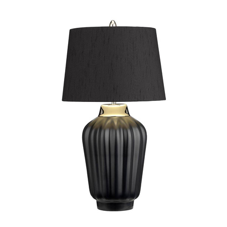 Lampa stołowa Bexley - 1 źródło światła - Czarna/ Polerowany nikiel (QN-BEXLEY-TL-BKPN) - Quintiesse