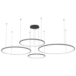 Lampa wisząca Saturno Black 120W LED (ML0848) - Milagro
