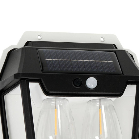 Kinkiet Solarny z czujnikiem ruchu Filo Podwójny 3000K (EKO0731) - Eko-Light