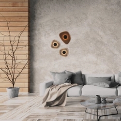 SCONCE LED LIGHT 5W 3000K ACOUSTIC GREY-BLACK (23175 Zambelis) - Zambelis