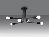 Żyrandol NORAH 6 czarny (SL.1452) - Sollux Lighting