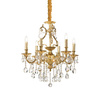 Lampa wisząca GIOCONDA SP6 kol. złoty (060507) Ideal Lux - żyrandol