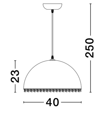Lampa wisząca wewnętrzna MIZQUE (LE44748) - Luces Exclusivas