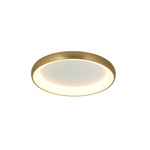 CEILING LIGHT 30W 3000K ALUMINUM & ACRYLIC BRUSHED ANTIQUE GOLD (2042 Zambelis) - Zambelis