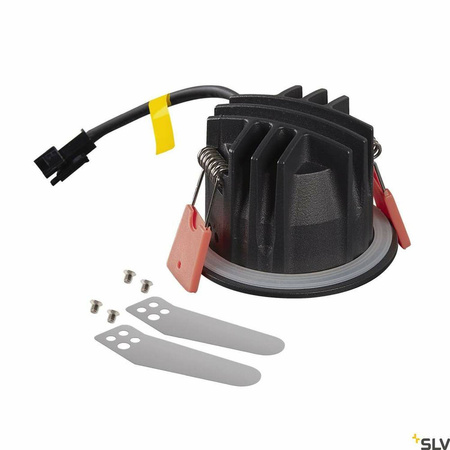 NUMINOS® XS, oprawa sufitowa wpuszczana czarna/biała 2700 K 20° (1005500) - SLV