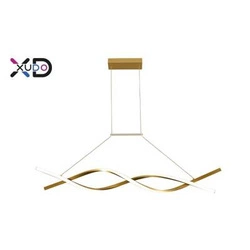 Żyrandol LED 37W 120cm 4000K złoty (XD-LA127G) - Xudo