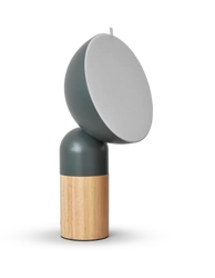 MAX Lampa biurkowa z możliwością jednorazowego ustawienia kąta świecenia oraz tekstylnym dyfuzorem . Przewód tekstylny czarny (LY04MAX/H36/VC) - LYOMA