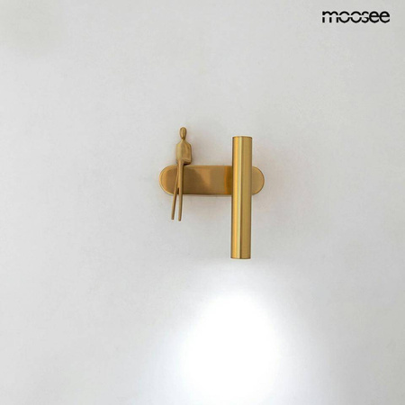 MOOSEE lampa ścienna BOY TUBE R złota (MSE1501100479) - Moosee