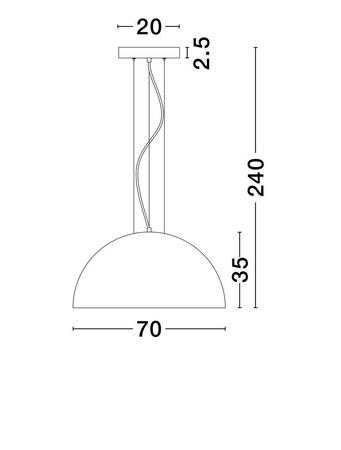 Lampa wisząca wewnętrzna JULIACA (LE44857) - Luces Exclusivas