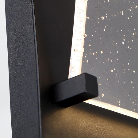 Mała latarnia naścienna Kabo - Teksturowana czerń (QN-KABO-S-BK) - Quintiesse