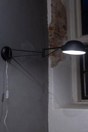PORTLAND Wall 1L Black (108587) Markslojd
