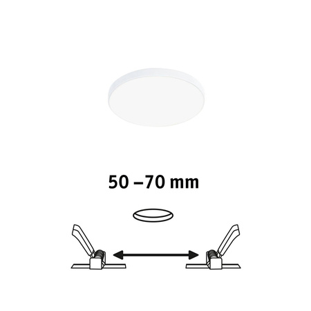 Panel podtynkowy Veluna VariFit Edge 90mm 4000K ściemnialny 6W biały 230V (PL79950) - PAULMANN
