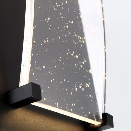 Mała latarnia naścienna Kabo - Teksturowana czerń (QN-KABO-S-BK) - Quintiesse