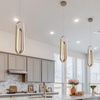 Lampa wisząca Demark - Szczotkowane złoto (QN-DEMARK-1P-BG) - Quintiesse