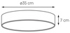 Plafon DISC M czarny (30306102) - KASPA