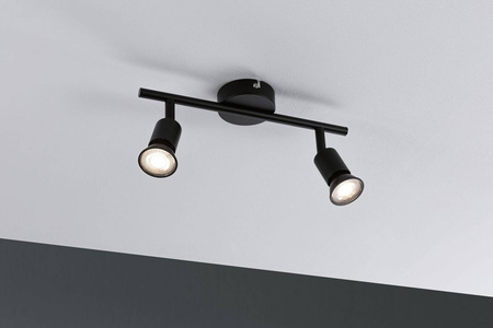 Reflektor Carolina max 2x10W GU10 czarny mat 230V metal (PL66756) - PAULMANN