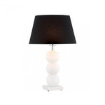 lampa stołowa 1 pł. FUDŻI biały + czarny 1 x E27/60W ARGON 3624