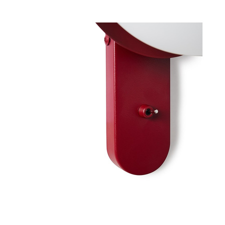 KUUL D1 Burgundowa Lampa Ścienna / Kinkiet Z Włącznikiem (KLD14001) - Ummo