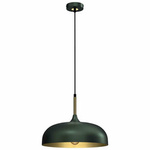 Lampa wisząca LINCOLN GREEN/GOLD 1xE27 35cm (MLP8032) - Milagro
