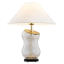Kryształowa lampa stołowa z abażurem VENETO (8036) - Argon