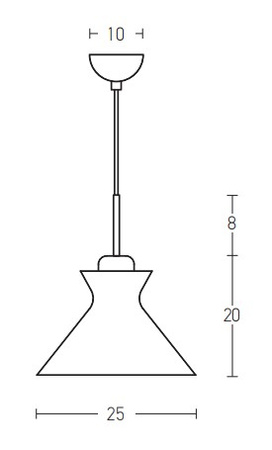 PENDANT LIGHT 1XE27 WHITE (180066 Zambelis) - Zambelis
