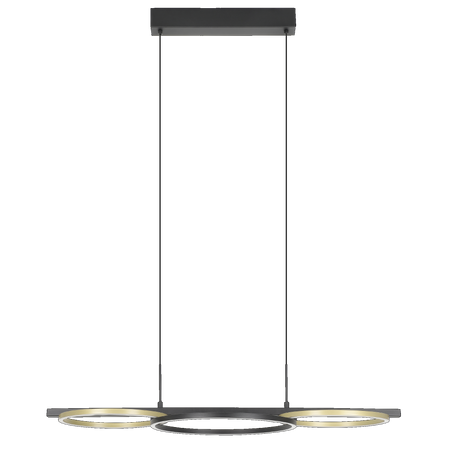 Lampa wisząca LANACERA czarna (390087) - EGLO