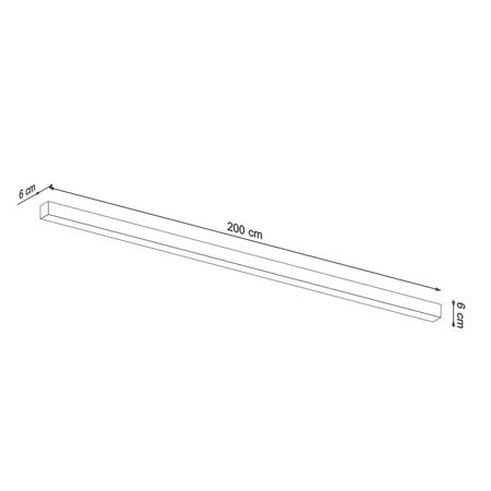 Lampa sufitowa PINNE 200 szary 3000K (TH.242) - Thoro Lighting