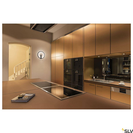 ONE 40 DALI, wewnętrzna oprawa ścienna LED, czarna, 3000 K/4000 K (1002915) - SLV