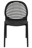 Krzesło SUNNY czarne - polipropylen (KH010100217) - King Home