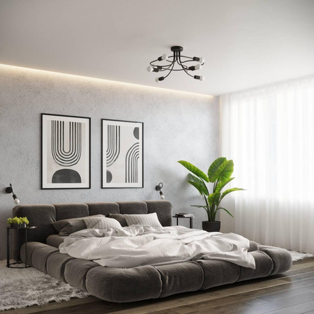 Żyrandol LEVAR 6 czarny (SL.1456) - Sollux Lighting